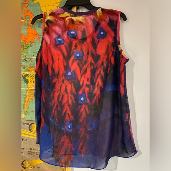 Disney Ariel Little Mermaid sleeveless top. Sz L. “He loves me and loves me not” - Picture 3 of 5